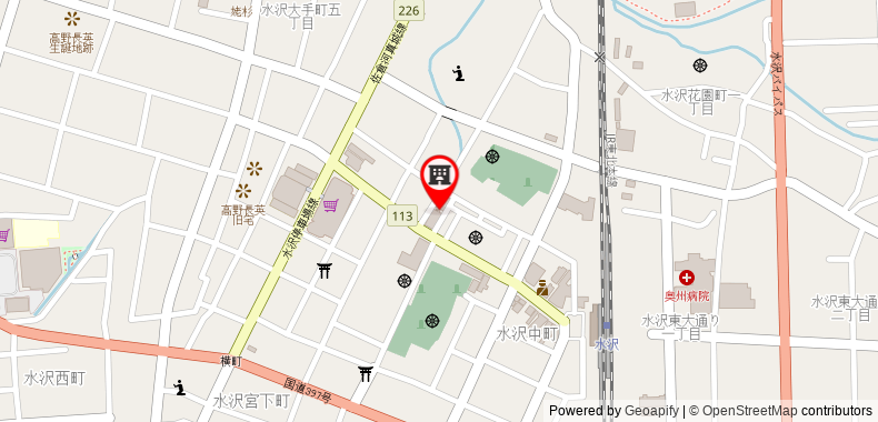 Bản đồ đến Khách sạn Mizusawa Kita