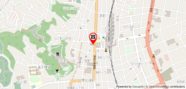 在地图上查看露櫻酒店延岡站前店