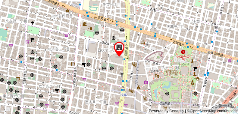 Bản đồ đến Khách sạn Asakusa View