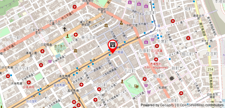 Bản đồ đến Khách sạn Daiwa Roynet Kagoshima Tenmonkan