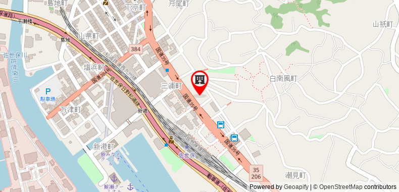 Bản đồ đến Khách sạn Sasebo Dai-Ichi