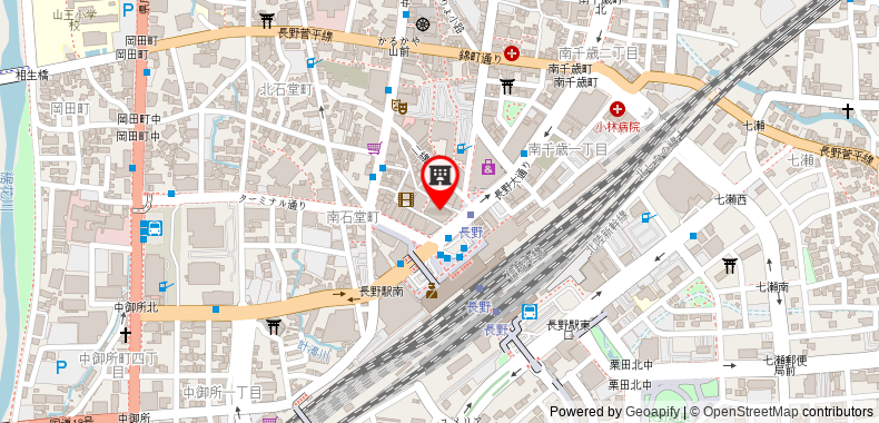 Nagano Tokyu REI Hotel on maps