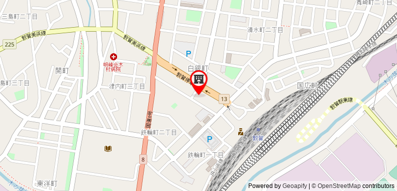 Bản đồ đến Toyoko Inn Tsuruga Ekimae