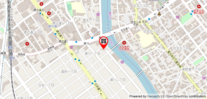 Bản đồ đến Khách sạn Randor Residential Fukuoka