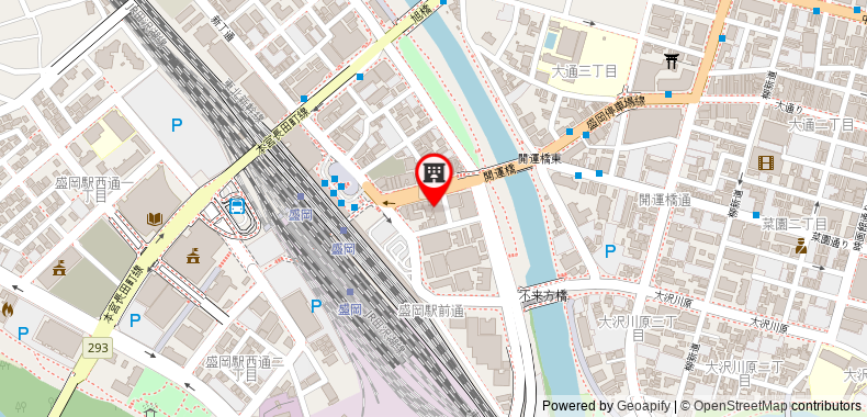 Morioka City Hotel on maps