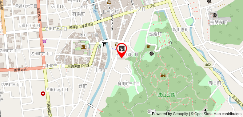 Bản đồ đến Khách sạn Jas Takayama