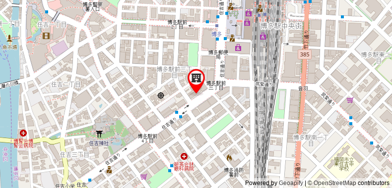 ANA Crowne Plaza Fukuoka on maps