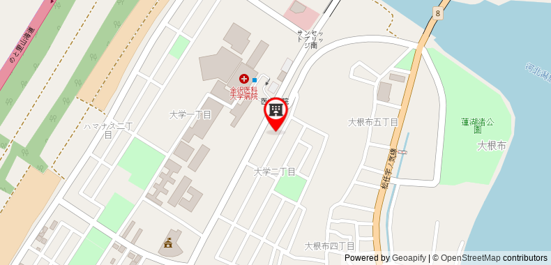 在地图上查看LiVEMAX酒店 - 金澤醫大前