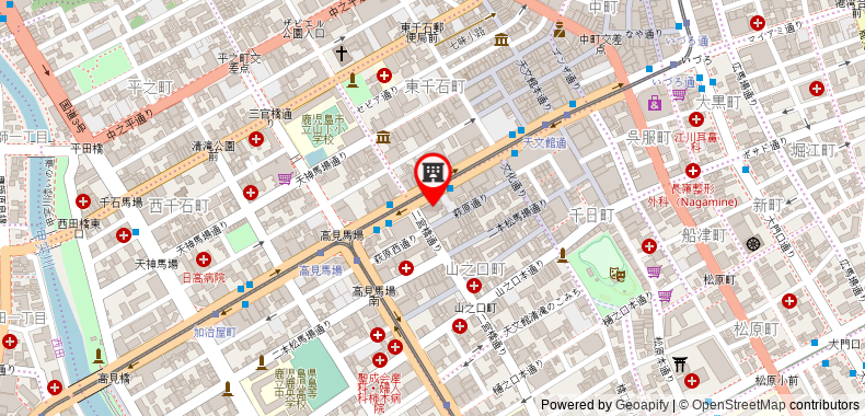 Bản đồ đến Khách sạn Kagoshima Washington Plaza