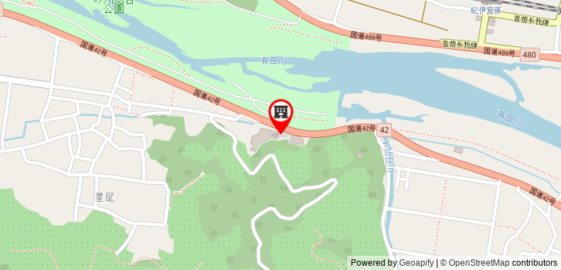 Bản đồ đến Khách sạn Aridagawa Onsen Sunshine