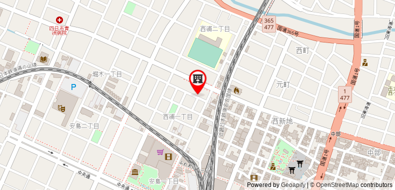 在地图上查看OYO西浦四日市商務酒店