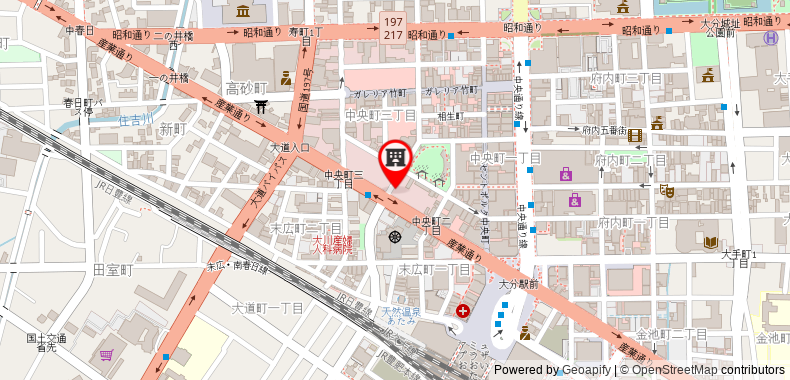 Bản đồ đến Khách sạn New Gaea Oitaekimae