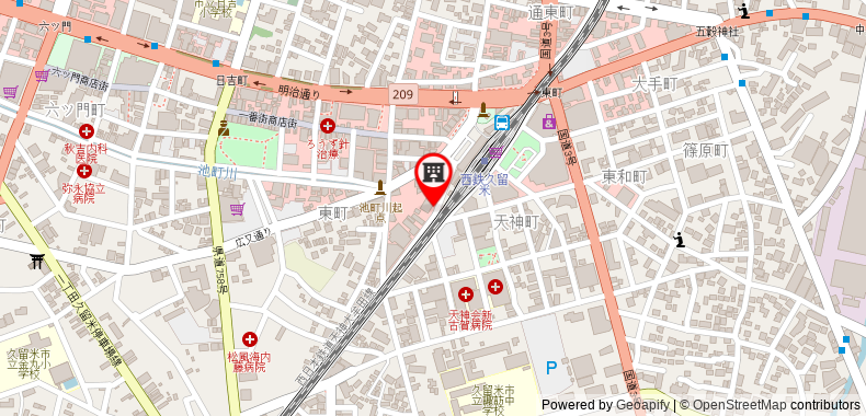 Kurume Hotel Esprit on maps