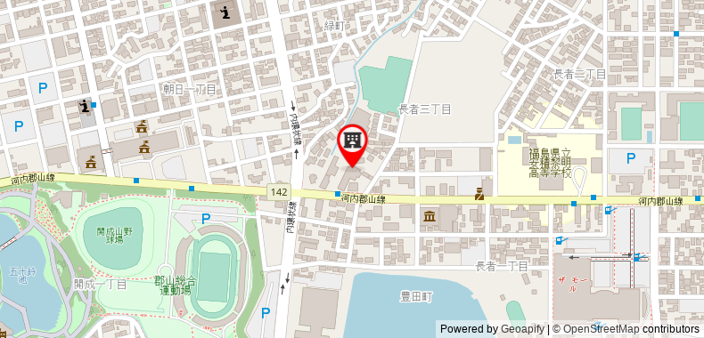 Bản đồ đến Khách sạn Star Koriyama