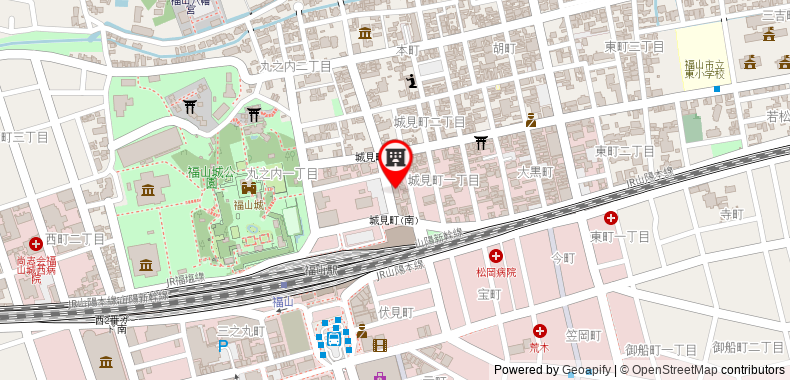 Bản đồ đến Khách sạn Fukuyama Oriental