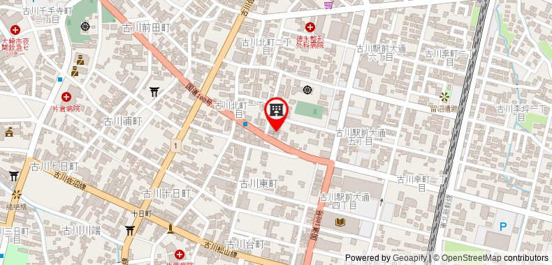 Bản đồ đến Khách sạn Select Inn Furukawa