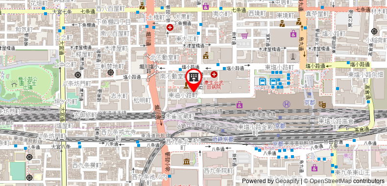 Bản đồ đến Khách sạn APA Kyoto-Ekimae