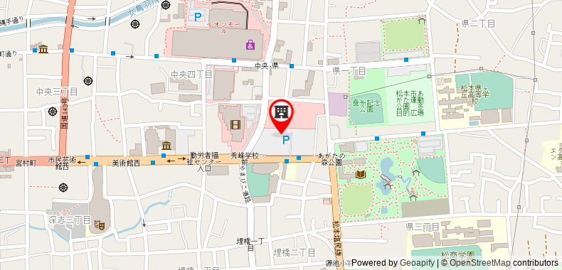 Bản đồ đến Khách sạn Smile Matsumoto