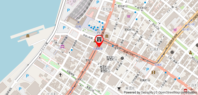 在地图上查看函館凱富酒店