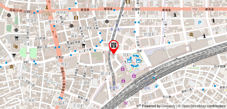 在地图上查看濱松大和ROYNET酒店