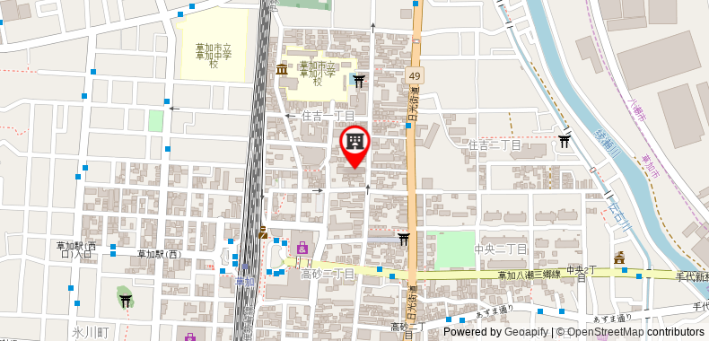 Bản đồ đến Khách sạn Housen Soka