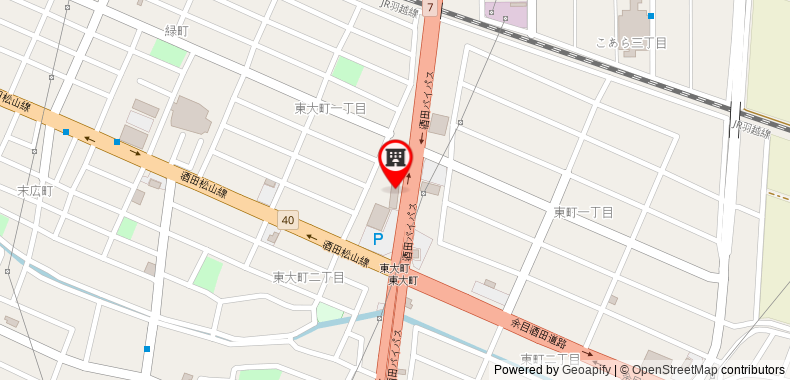 Bản đồ đến Khách sạn Route Inn Sakata