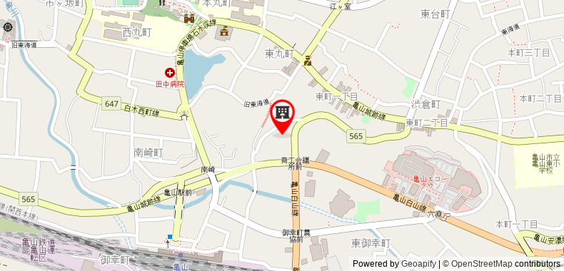 Bản đồ đến Khách sạn Kameyama Daiichi