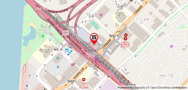 Oriental Suites Airport Osaka Rinku on maps