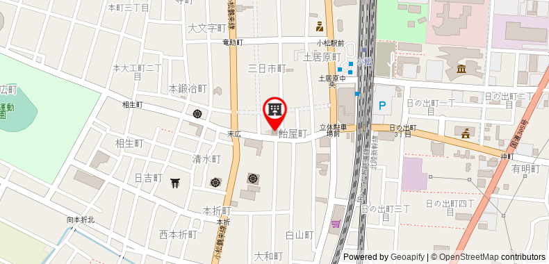 Bản đồ đến Khách sạn APA Komatsu
