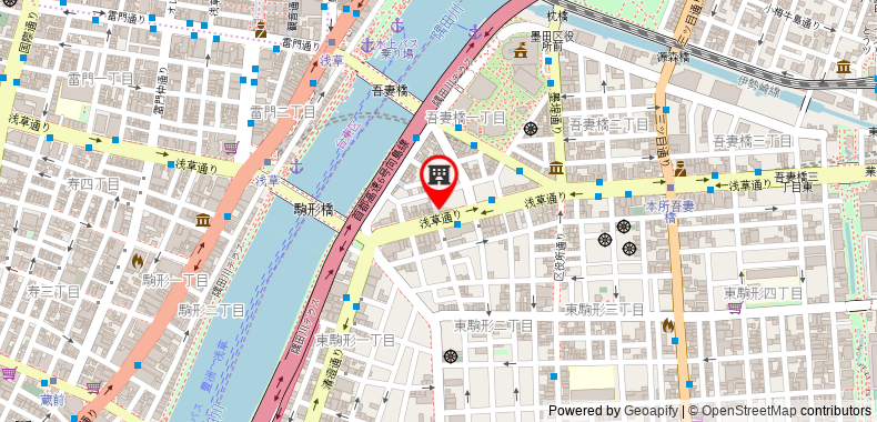 在地图上查看OYO-Urban Stays-淺草酒店