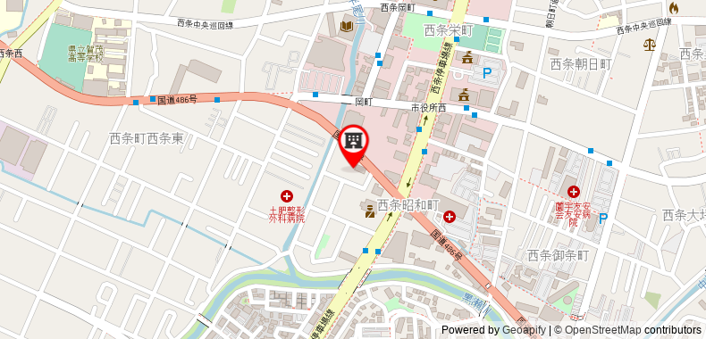 在地图上查看東廣島日出21酒店