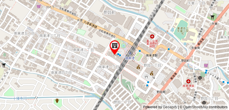 Bản đồ đến Khách sạn Urban Minami Kusatsu