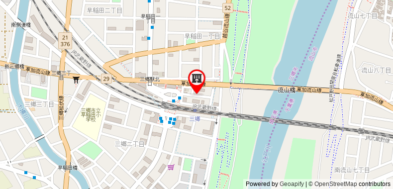 Bản đồ đến Toyoko Inn Saitama Misato Ekimae