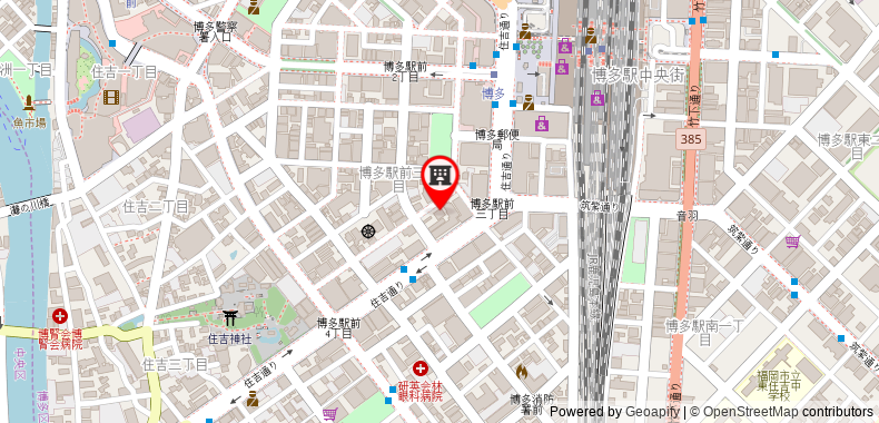 Bản đồ đến Khách sạn R&B Hakataekimae Daiichi