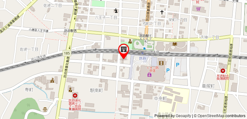 在地图上查看露櫻酒店防府站前店