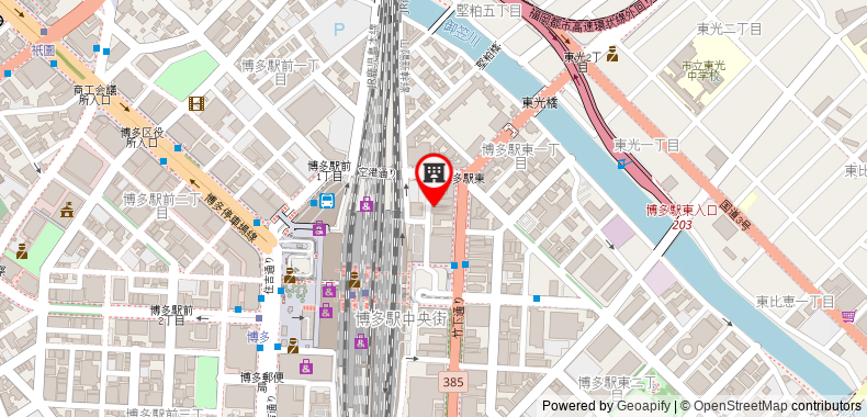 Bản đồ đến Khách sạn Mars Garden Hakata