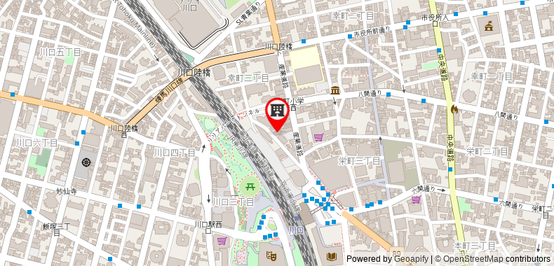 Bản đồ đến Khách sạn Kawaguchi Station