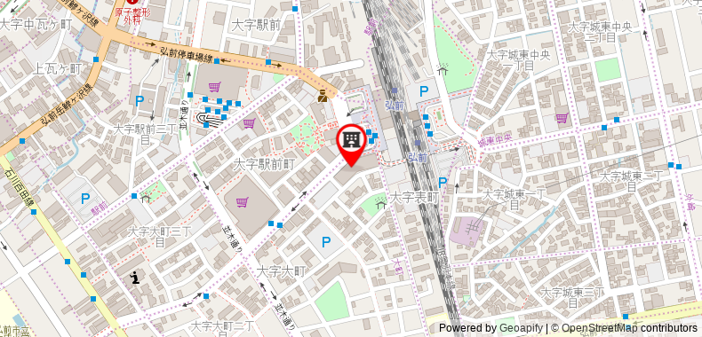 Bản đồ đến Khách sạn Art Hirosaki City