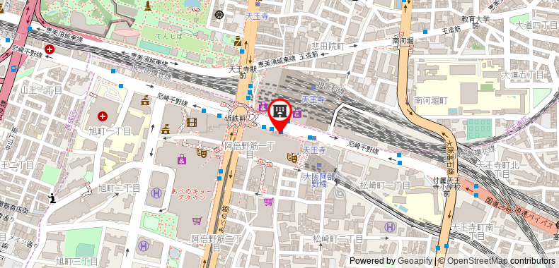 Bản đồ đến Khách sạn Osaka Marriott Miyako