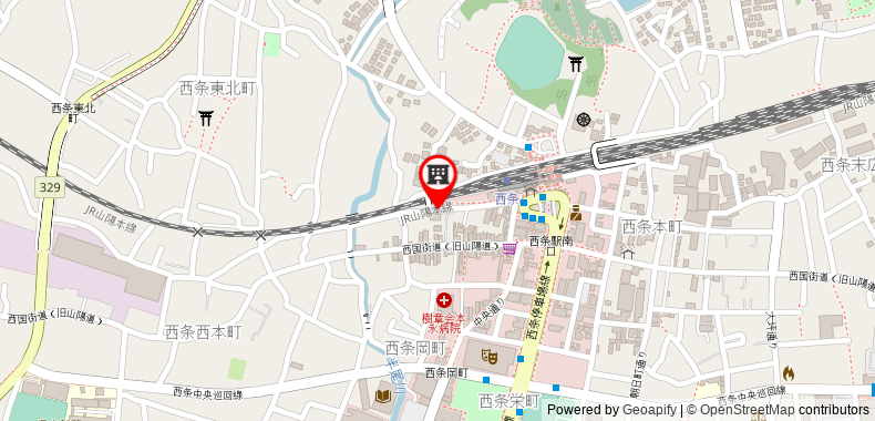 Bản đồ đến Hiroshima Saijo Youth Hostel