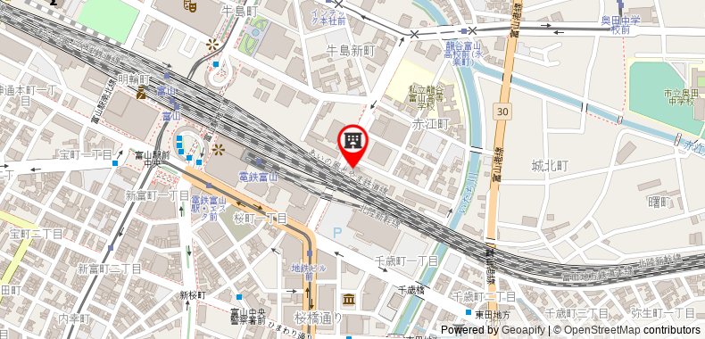 Bản đồ đến Khách sạn APA (Toyama Ekimae)