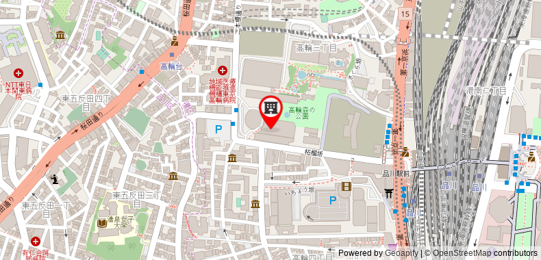 Grand Prince Hotel Shin Takanawa on maps