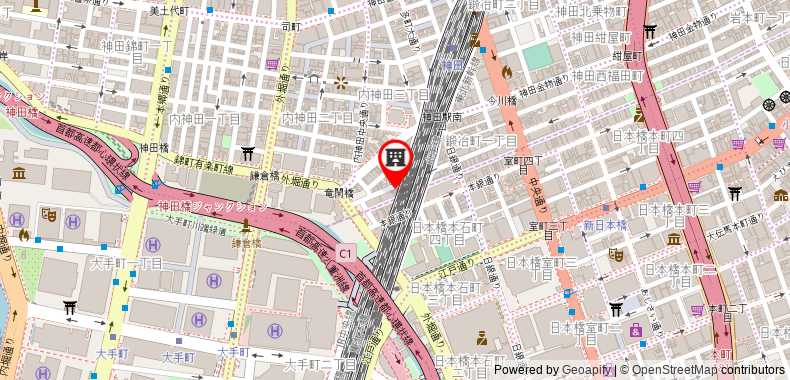 Bản đồ đến The Onefive Tokyo Kanda