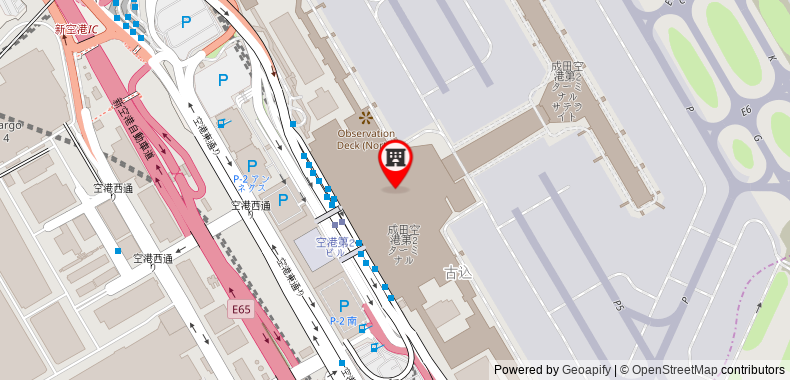 Nine hours Narita Airport Hotel on maps