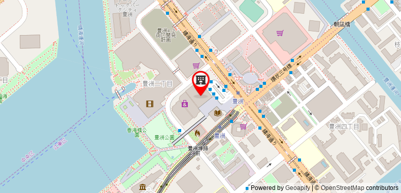 Bản đồ đến Khách sạn Mitsui Garden Toyosu Premier