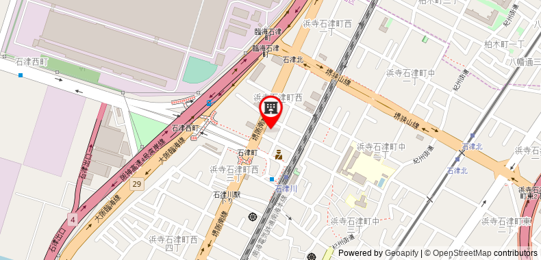 Bản đồ đến Khách sạn Rinkai Ishizu
