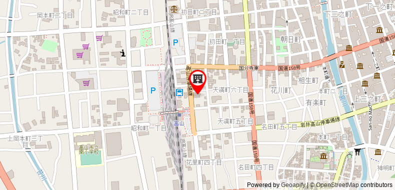 Bản đồ đến Khách sạn Country Takayama