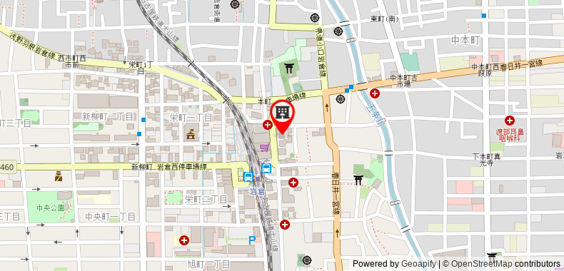 Bản đồ đến Khách sạn Select Inn Nagoya Iwakura Ekimae