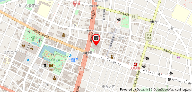 Bản đồ đến Khách sạn Tsu Center Palace
