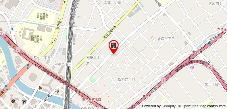 Bản đồ đến Khách sạn Residence Hakata 7